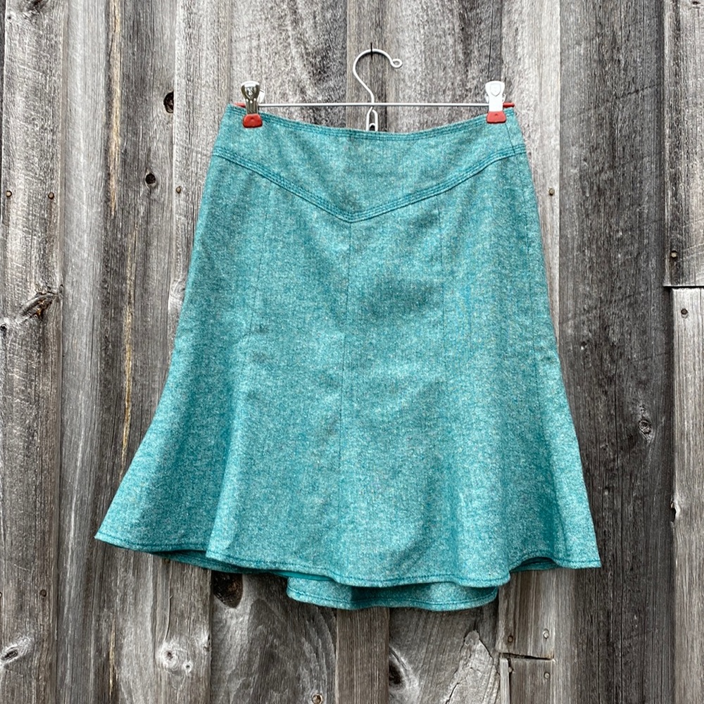 LOFT Wool Flair Skirt